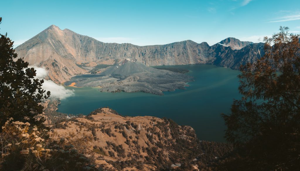 panoramic view of Mt. Rinjani