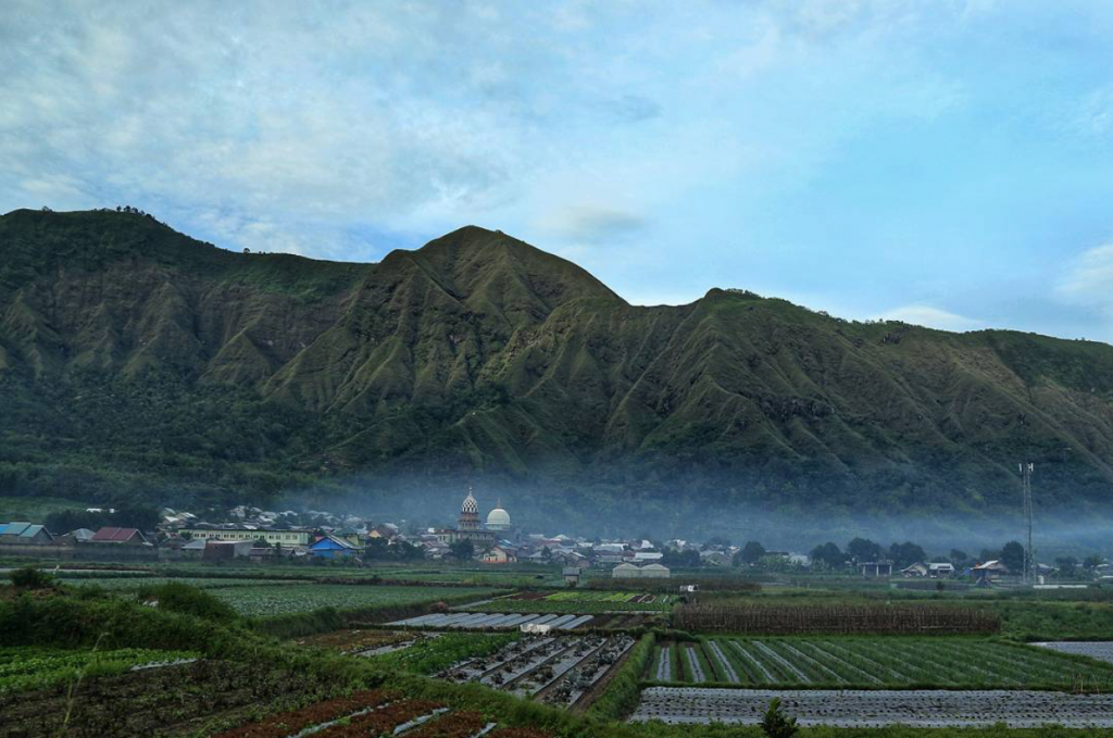 Mosque, view, valley, Semblaun